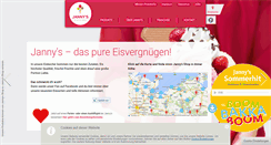 Desktop Screenshot of jannys-eis.com